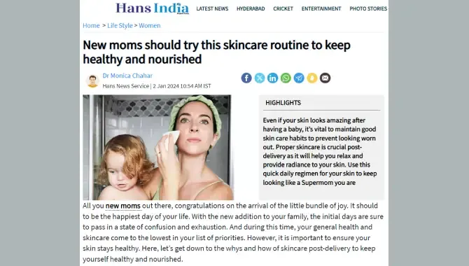 New moms should try this skincare routine to keep healthy and nourished